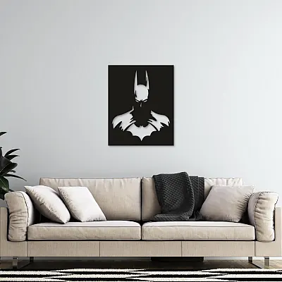 Batman Duvar Oda Ev Aksesuarı Metal Tablo 