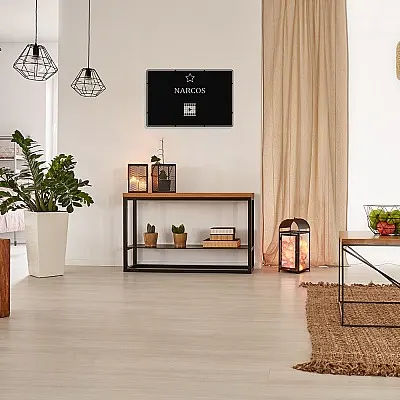 Benim Favori Dizim Narcos Tasarım Metal Tablosu 50x32cm