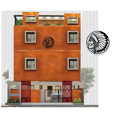NEW JARGON Çerçeve İçinde Kızıldereli Metal Dekoratif İç Mekan İçin Metal Tablo 50x50 Cm