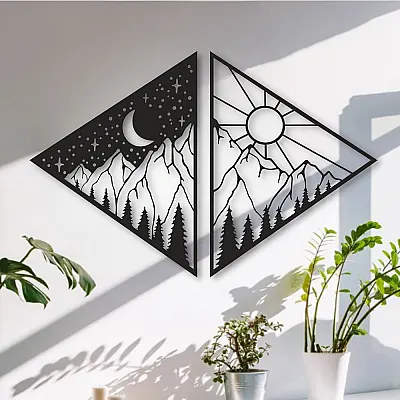 Doğal Döngü Metal Tablo - Duvar ve Oda Aksesuarı, Modern Doğa Temalı Dekoratif Metal Sanat Doğal Döngü Metal Tablo - Duvar ve Oda Aksesuarı, Modern Doğa Temalı Dekoratif Metal Sanat