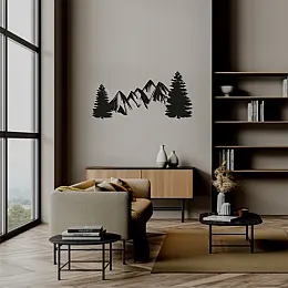Doğanın Yücü Duvar Oda Ev Aksesuarı Metal Tablo 