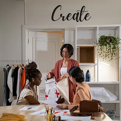 create Duvar Oda Ev Aksesuarı Metal Tablo 