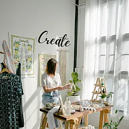 create Duvar Oda Ev Aksesuarı Metal Tablo 