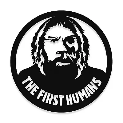 İlk İnsan The First Humans Duvar Oda Aksesuarı Metal Dekoratif İç Mekan İçin Metal Tablo 50x50 cm