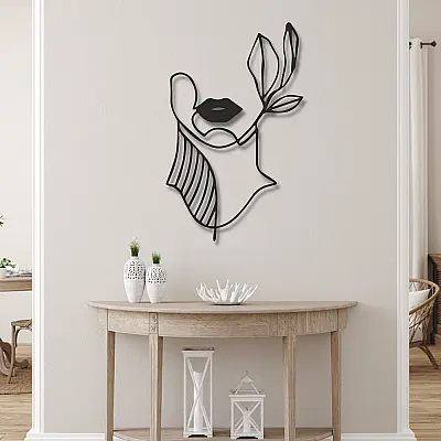 Lips Duvar Oda Ev Aksesuarı Metal Tablo 