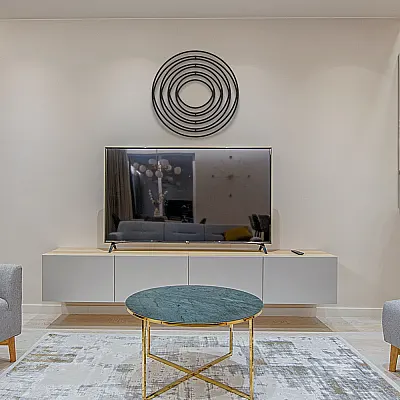 Minimal Daire Duvar Oda Ev Aksesuarı Metal Tablo  