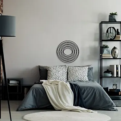 Minimal Daire Duvar Oda Ev Aksesuarı Metal Tablo  
