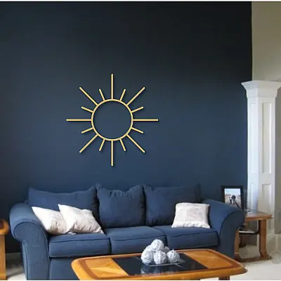 Minimal Güneş Duvar Oda Ev Aksesuarı Metal Tablo Minimal Güneş Duvar Oda Ev Aksesuarı Metal Tablo