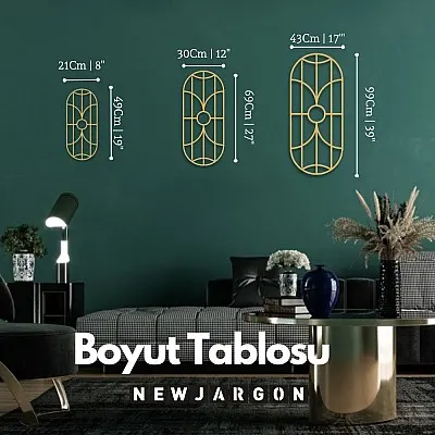 Minimalist Modern Duvar Oda Ev Aksesuarı Metal Tablo 