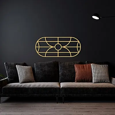Minimalist Modern Duvar Oda Ev Aksesuarı Metal Tablo 