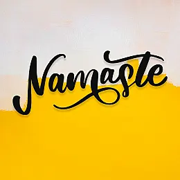 NEW JARGON Nameste Yazısı Kaligrafi Tarzı Metal Dekoratif İç Mekan İçin Metal Tablo 50x20 cm