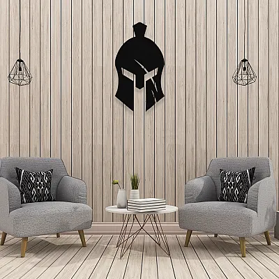 NEW JARGON Spartalı Spartan Metal Dekoratif İç Mekan İçin Metal Tablo 50x27 Cm