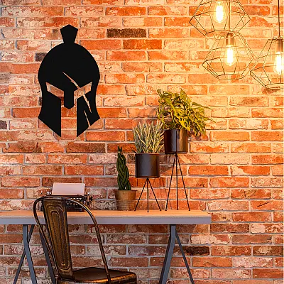 NEW JARGON Spartalı Spartan Metal Dekoratif İç Mekan İçin Metal Tablo 50x27 Cm