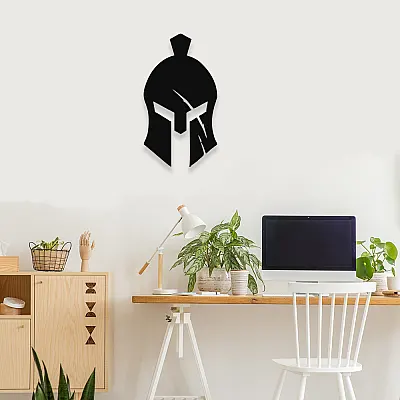 NEW JARGON Spartalı Spartan Metal Dekoratif İç Mekan İçin Metal Tablo 50x27 Cm