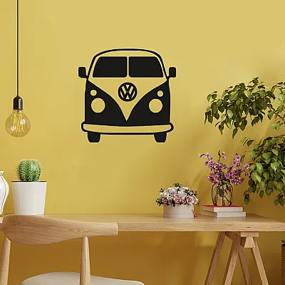 NEW JARGON Vosvagen Panelvan Karavan Metal Dekoratif  İç Mekan 50x50 cm