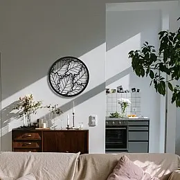 Yapraklar Duvar Oda Ev Aksesuarı Metal Tablo 