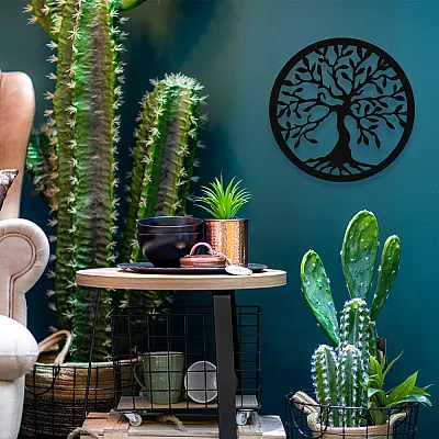 NEW JARGON Yaşam Ağacı Saç Tree Of Life Metal Dekoratif İç Mekan İçin Metal Tablo 50x50 Cm NEW JARGON Yaşam Ağacı Saç Tree Of Life Metal Dekoratif İç Mekan İçin Metal Tablo 50x50 Cm