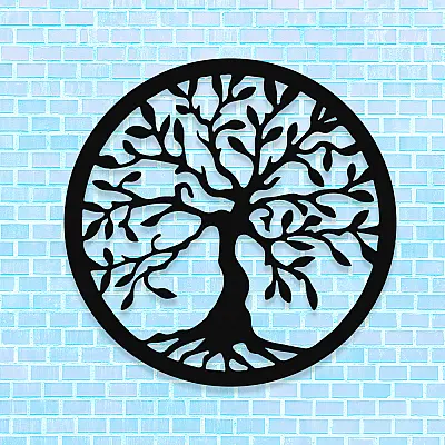 NEW JARGON Yaşam Ağacı Saç Tree Of Life Metal Dekoratif İç Mekan İçin Metal Tablo 50x50 Cm NEW JARGON Yaşam Ağacı Saç Tree Of Life Metal Dekoratif İç Mekan İçin Metal Tablo 50x50 Cm