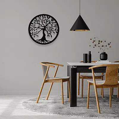 NEW JARGON Yaşam Ağacı Saç Tree Of Life Metal Dekoratif İç Mekan İçin Metal Tablo 50x50 Cm NEW JARGON Yaşam Ağacı Saç Tree Of Life Metal Dekoratif İç Mekan İçin Metal Tablo 50x50 Cm