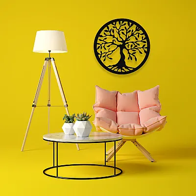 NEW JARGON Yaşam Ağacı Saç Tree Of Life Metal Dekoratif İç Mekan İçin Metal Tablo 50x50 Cm NEW JARGON Yaşam Ağacı Saç Tree Of Life Metal Dekoratif İç Mekan İçin Metal Tablo 50x50 Cm