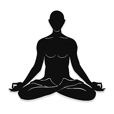 NEW JARGON  Yoga Yapan Erkek Figürü Duvar Oda Ev Aksesuarı Metal Dekoratif İç Mekan İçin Metal Tablo 50x50 cm