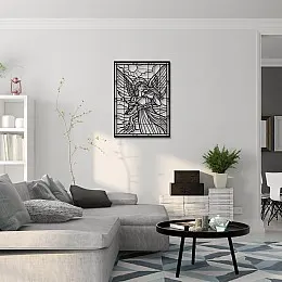 Yunan Tanrıçası Demeter Duvar Oda Ev Aksesuarı Metal Tablo