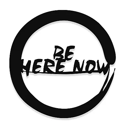 NEW JARGON Zen İşareti Be Here Now Yoga Figürü Metal Dekoratif İç Mekan İçin Metal Tablo 50x50 cm NEW JARGON Zen İşareti Be Here Now Yoga Figürü Metal Dekoratif İç Mekan İçin Metal Tablo 50x50 cm