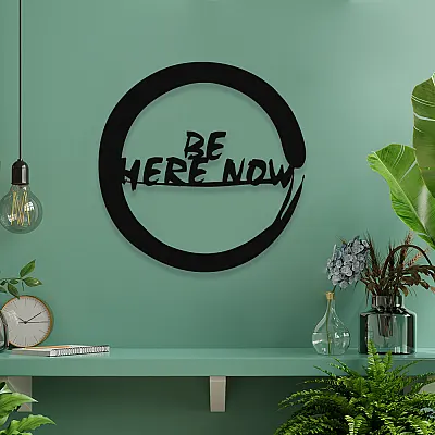 NEW JARGON Zen İşareti Be Here Now Yoga Figürü Metal Dekoratif İç Mekan İçin Metal Tablo 50x50 cm NEW JARGON Zen İşareti Be Here Now Yoga Figürü Metal Dekoratif İç Mekan İçin Metal Tablo 50x50 cm