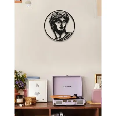 Apollo Metal Duvar Dekoru, Yunan Tanrısı Temalı Dekorasyon, Siyah Metal Minimalist Duvar Panosu, Klasik Büst Sanatı, Sanatseverlere Ev Dekoru, Özel Hediye