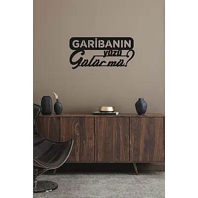 Garibanın Yüzü Gülür Mü Metal Tablo Duvar Oda Ev Aksesuarı