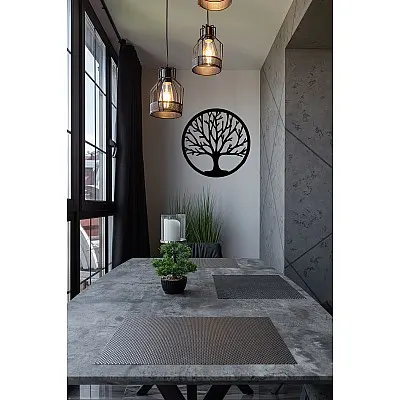 Hayat Ağacı Metal Tablo Duvar Oda Ev Aksesuarı