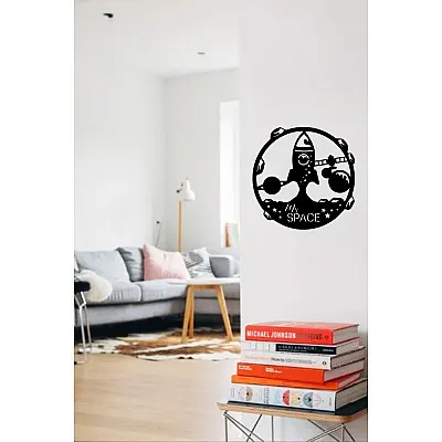 My Space Rocket Metal Tablo Duvar Oda Ev Aksesuarı