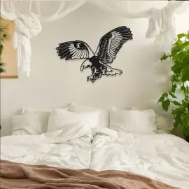 Kartal Metal Duvar Tablosu – Uçan Kartal Metal Dekoru