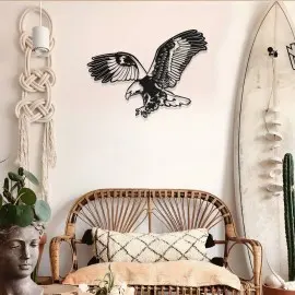 Kartal Metal Duvar Tablosu – Uçan Kartal Metal Dekoru