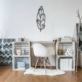 Minimal Tropikal Yaprak Metal Duvar Tablosu