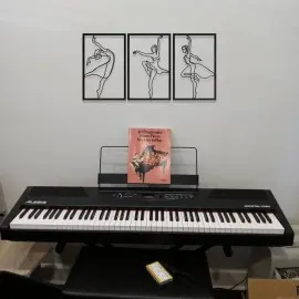 3 Parça Balerin Metal Duvar Tablosu Seti